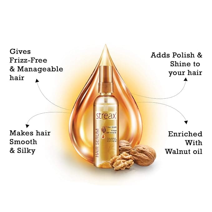 No Brand Streax Hair Serum Big 100ml – Smooth, Shiny & Frizz-Free Hair daily essentials & lifestyle — thumbnail 3 of 3
