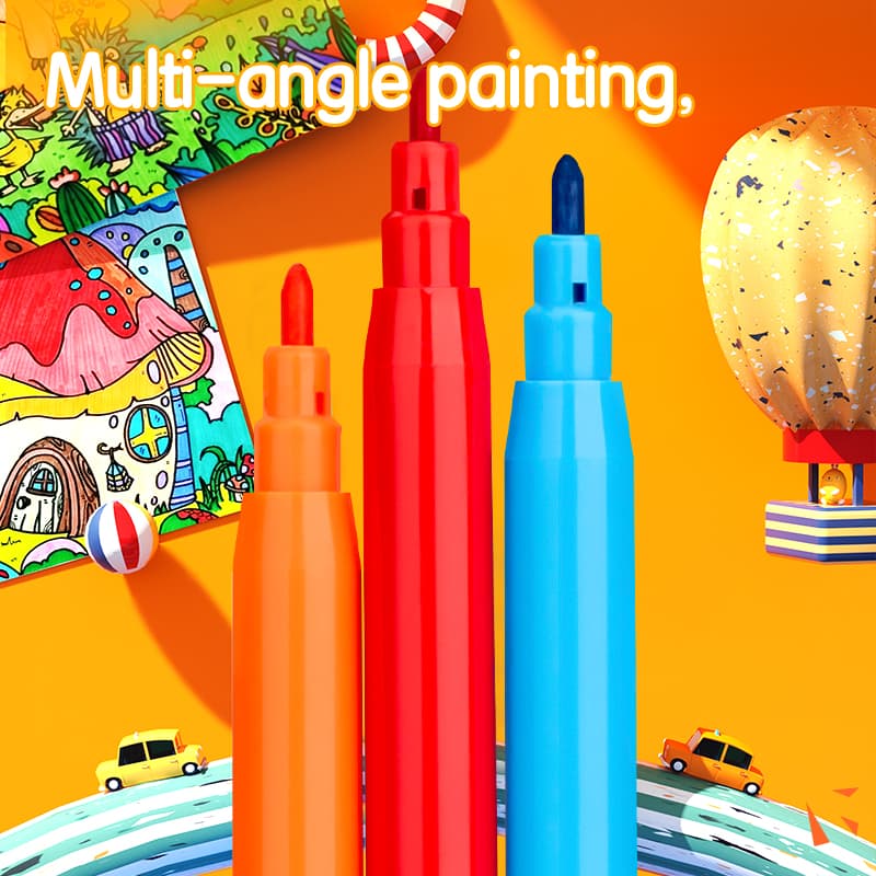 Deli Deli EC10003 Washable Felt Pen Set – Smooth Coloring & Drawing Pens stationary, toys & sports — image 1 of 3