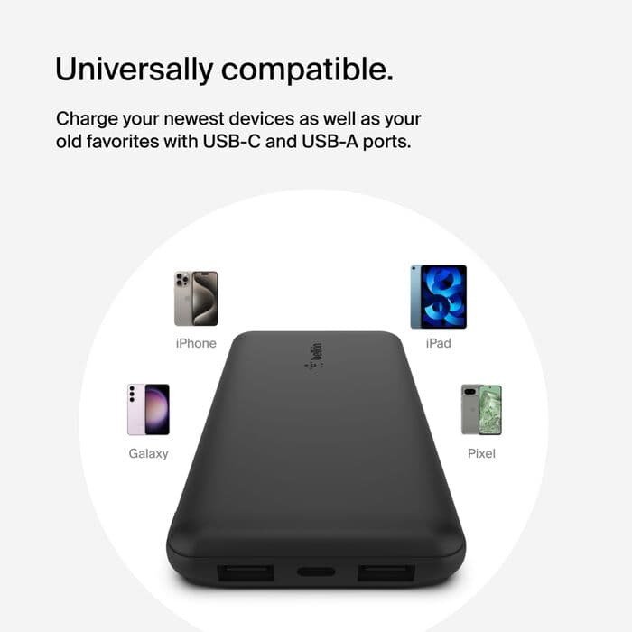 Belkin belkin Power Bank – BoostCharge 10KmAh 15W TYPE-C – BLK BPB011btBK electronics — thumbnail 4 of 10
