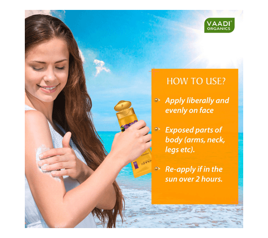 Vaadi Organics Vaadi Organics - Sunscreen Lotion SPF-30 with Lilac Extract (110 ml) - VH0486 daily essentials & lifestyle