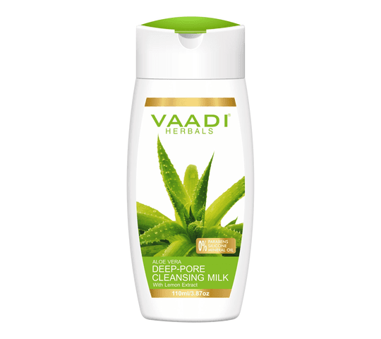 Vaadi Organics - Aloe Vera Deep Pore Cleansing Milk With Lemon Extract (110 ml) - VH0223