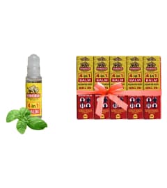 RhinoRub 4 in 1 Pain Relief Roll-On 6ml Pack of 10