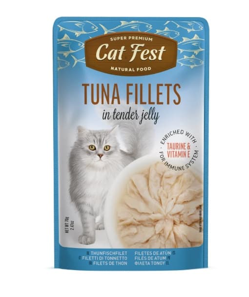 Cat Fest Tuna Fillets in Tender Jelly 70gm