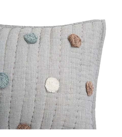 Crane Baby Crane Baby Ezra Decorative Quilted Pillow BC-110PC-1 – Grey Nursery Accent Cushion daily essentials & lifestyle — thumbnail 2 of 3