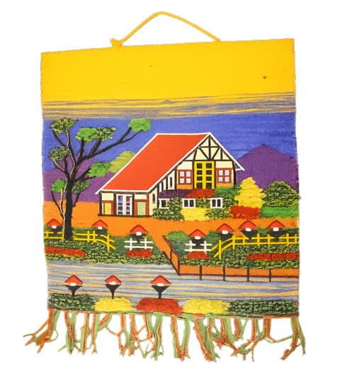 Mithila Handmade Handicraft Felt Wall Hanging for Home Decor