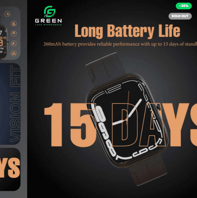 Greenlife Green Vision Fit Smartwatch