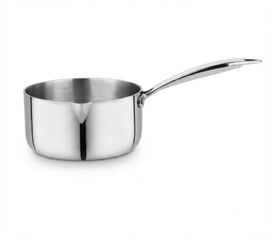 Presto Triply SS Cookware Saucepan 14cm | Induction Stainless Steel Sauce Pan with Lid
