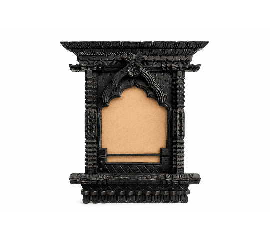 Wooden Frame A5 Size | Handcrafted Traditional Nepali Photo Frame