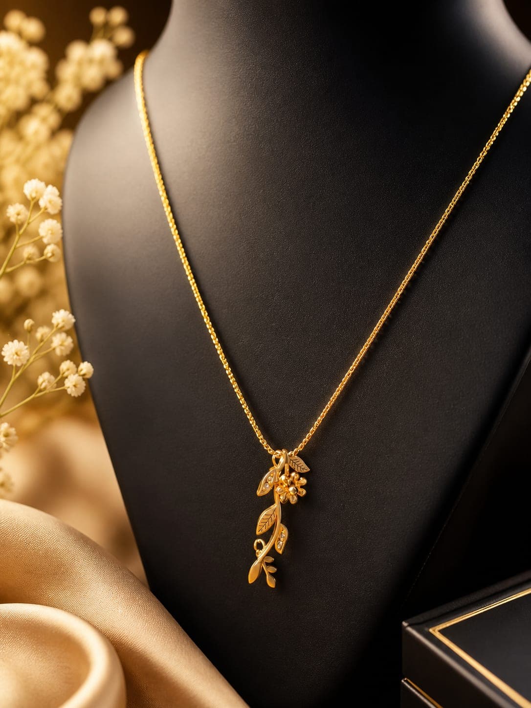 Botanical Branch Pendant Necklace – Elegant Nature-Inspired Fashion Jewelry for Women