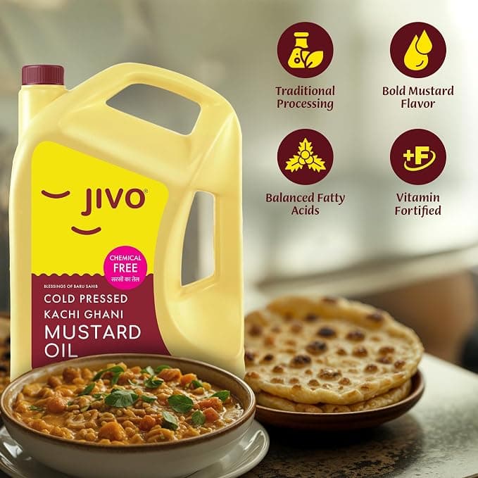 Patanjali Patanjali Mustard Oil 5 Litre | Pure Kachi Ghani Cooking Oil daily essentials & lifestyle — thumbnail 3 of 4