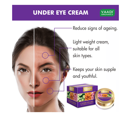 Vaadi Organics Vaadi Organics - Under Eye Cream - Almond Oil & Cucumber extract (30 gms) - VH0052 daily essentials &…