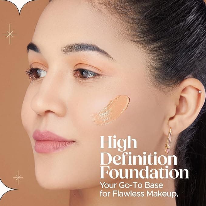 HILARY RHODA Hilary Rhoda High Definition Liquid Foundation for Women – Shade 03 Natural Beige | Flawless Matte Finish… — thumbnail 2 of 6
