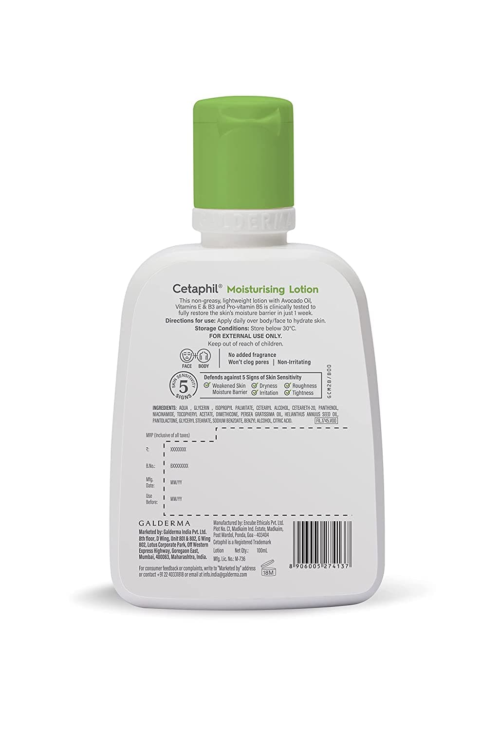 Cetaphil Cetaphil Moisturizing Lotion for Normal to Combination Skin 100ml daily essentials & lifestyle