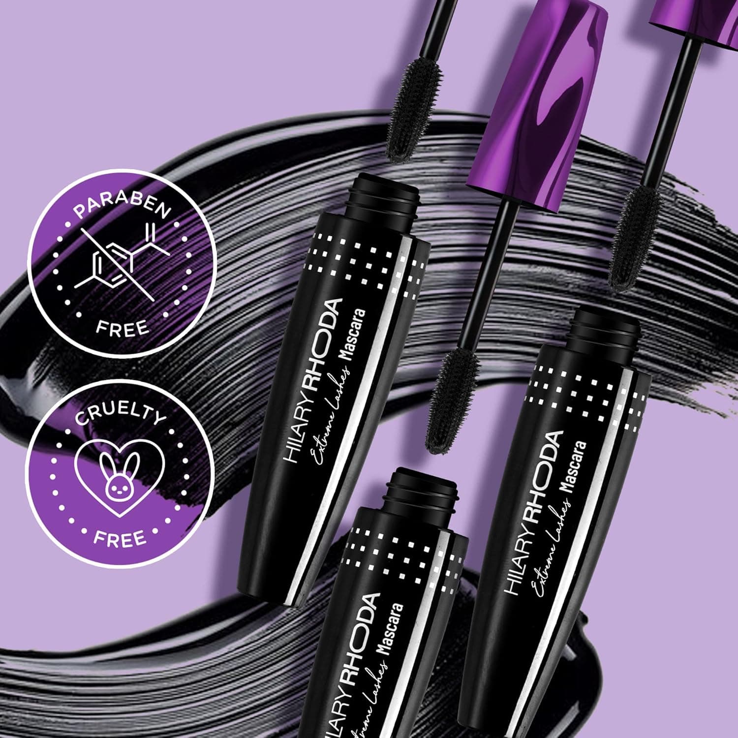 HILARY RHODA Hilary Rhoda Extreme Lashes Black Mascara | Long Lasting Volumizing Mascara daily essentials & lifestyle — thumbnail 3 of 7