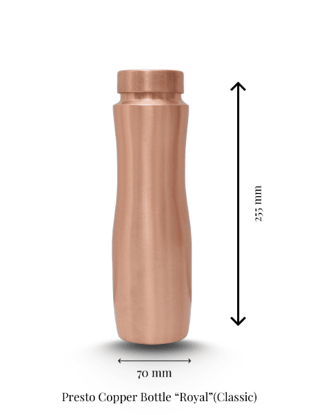 Presto Presto Copper Bottle "Royal" (Classic) – Pure Copper Water Bottle for Healthy Hydration daily essentials & lifestyle — thumbnail 2 of 2