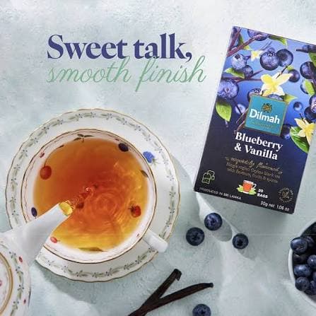 Dilmah Dilmah Blueberry & Vanilla Flavoured Tea – 20 Tea Bags | Premium Ceylon Black Tea daily essentials & lifestyle — thumbnail 4 of 4