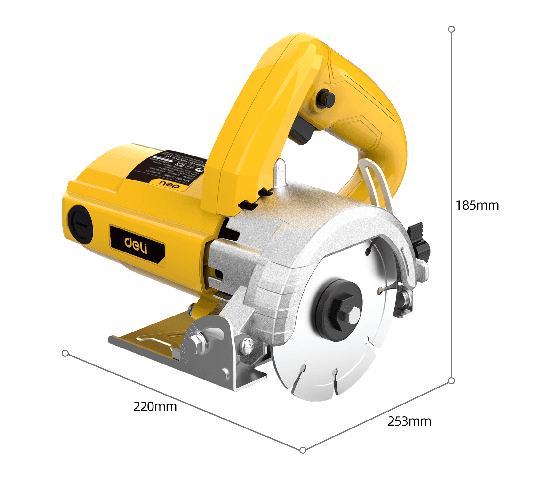 Deli Tools Deli EDL-YS110-E1 Marble Cutter 1250W 110mm Electric Stone & Tile Cutting Machine hardware & machinery — image 1 of 3
