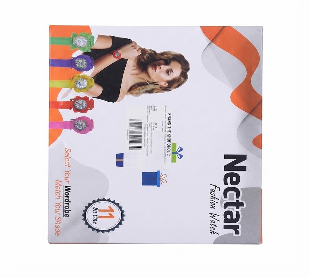 No Brand Nectar Fashion Watch – 11-in-1 Interchangeable Strap Watch Gift Set for Women daily essentials & lifestyle