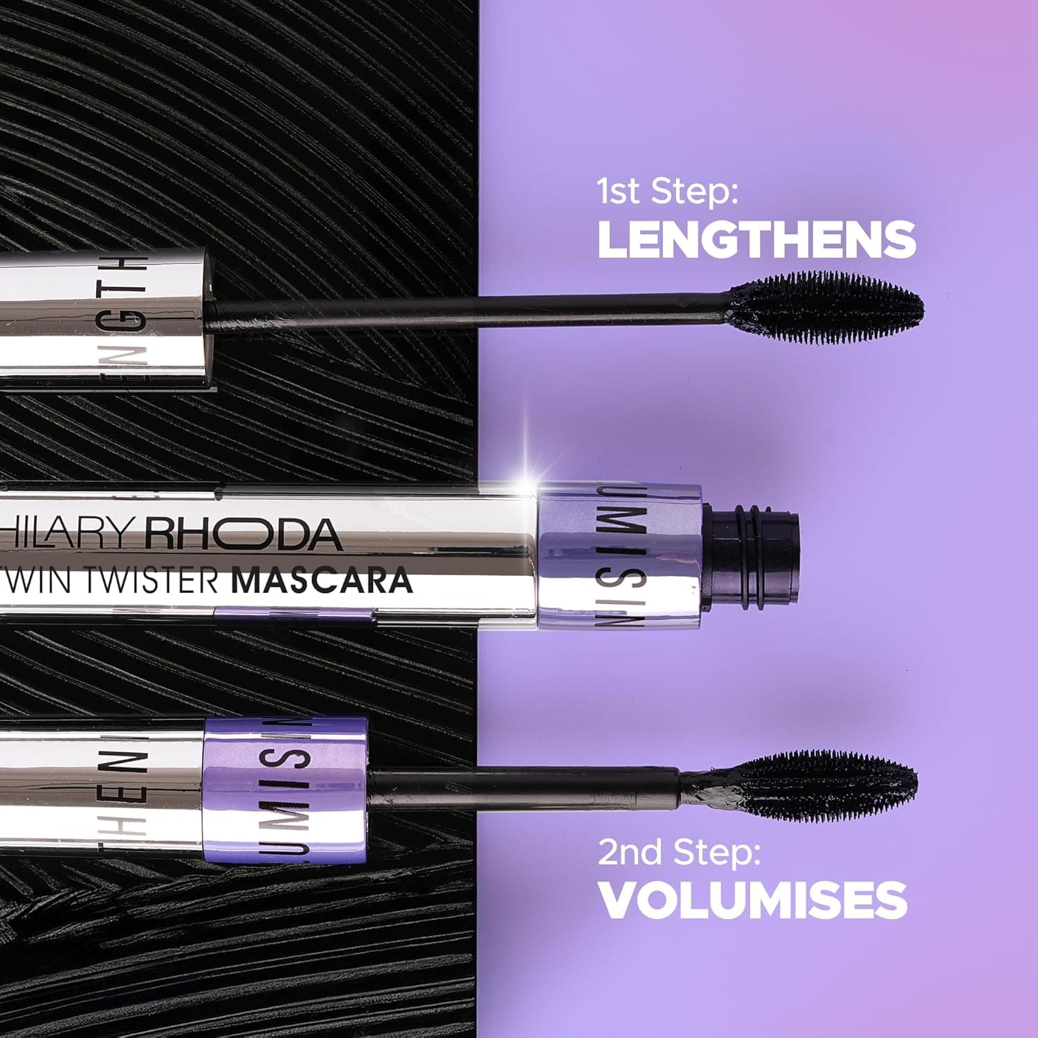 HILARY RHODA Hilary Rhoda Twin Twister Mascara | 2-in-1 Volume & Length Mascara daily essentials & lifestyle — thumbnail 2 of 6