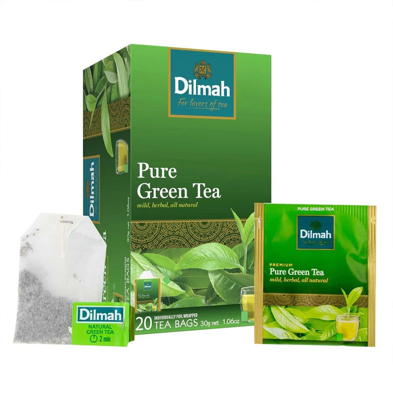 Dilmah DILMAH Pure Green Tea Ceylon Product 20 Tea Bags daily essentials & lifestyle — thumbnail 5 of 7