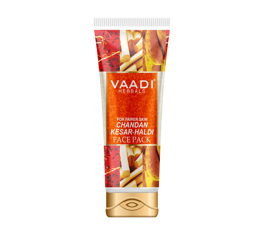 Vaadi Organics - Chandan Kesar Haldi Fairness Face Pack (120 gms) - VH0364