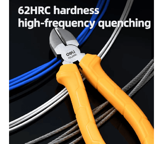 Deli Tools Deli EDL2206C 160mm Cutting Pliers | High Carbon Steel Electrical Wire Cutter hardware & machinery