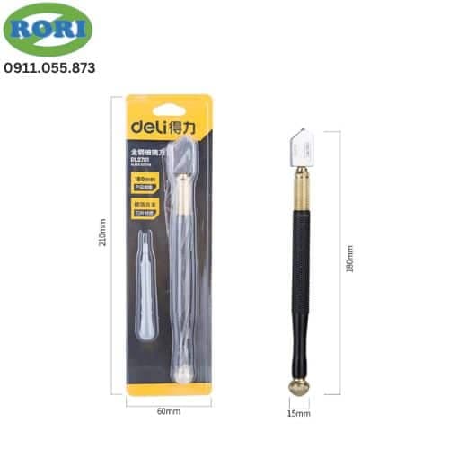 Deli Tools Deli 180mm Heavy Duty Glass Cutter EDL2701 | Professional Diamond Glass Cutting Tool hardware & machinery — image 1 of 3