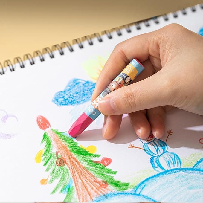 Deli Deli Oil Pastel 12 Colors PVC Box EC20104 – Smooth & Vibrant Coloring Set stationary, toys & sports — thumbnail 5 of 6