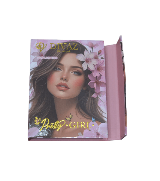 Divaz Blusher & Highlighter Palette | Long-Lasting Pigmented Face Makeup Palette