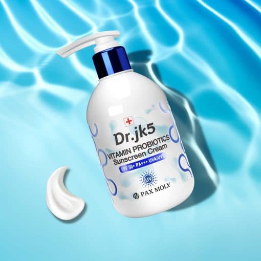 Paxmoly Dr. JK5 Vitamin Probiotics Sunscreen Cream SPF 50+ PA+++ UVA/UVB Protection 200ml daily essentials & lifestyle