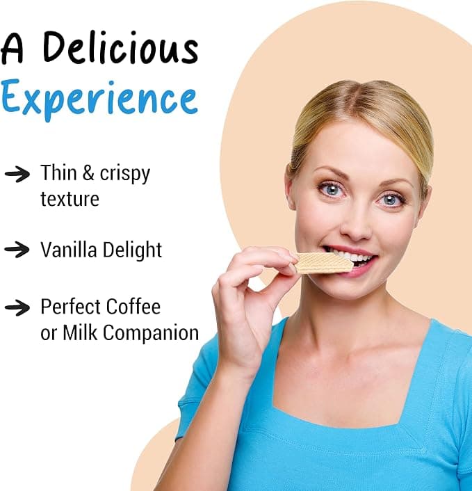 Lady Sarah Lady Sarah Cream Filled Vanilla Wafer 200g | Crispy Vanilla Wafer Biscuits daily essentials & lifestyle — image 1 of 6