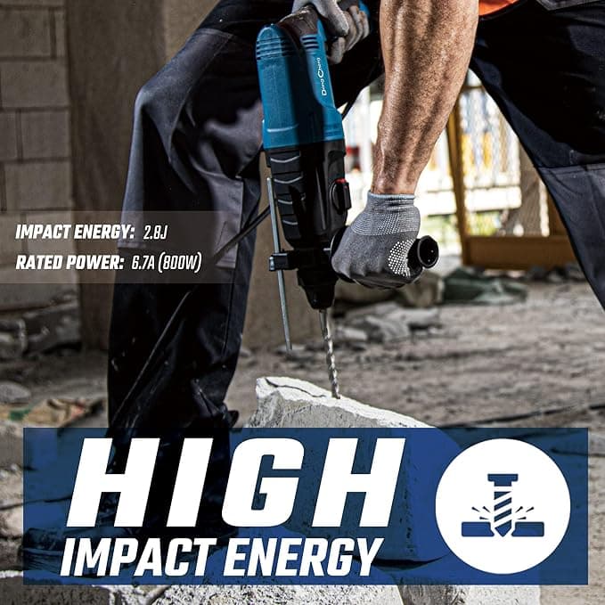 Dongcheng Power Tools Dongcheng 26mm Rotary Hammer Drill DZC15-26 SDS-Plus Heavy Duty 3-Mode 800W hardware & machinery — thumbnail 5 of 6