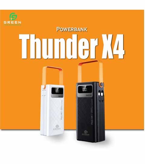 Greenlife Green Thunder X4 Powerbank 30000mAh PD Fast Charging Portable Power Bank