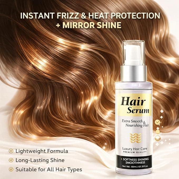 No Brand KS Keratin Smooth Hair Serum 100ml – Frizz Control, Shine & Heat Protection daily essentials & lifestyle — thumbnail 4 of 8