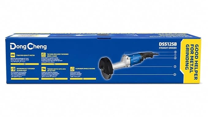 Dongcheng Power Tools Dongcheng DSS125B Straight Grinder Rotary Tool 710W Heavy Duty 125mm Professional Grinding Machine… — thumbnail 2 of 6