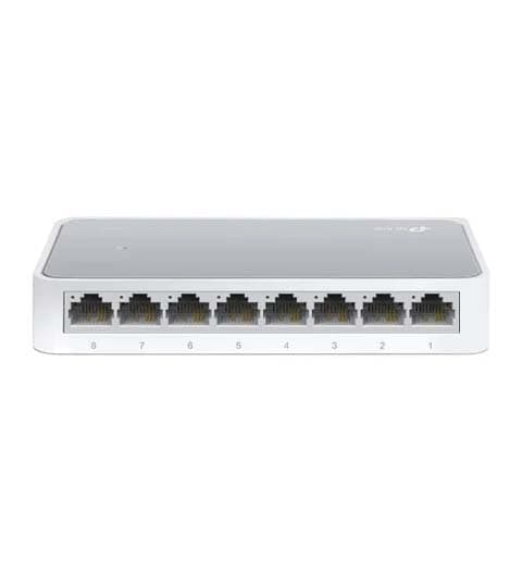 TIP-LINK TP-Link 8 Port 10/100Mbps Fast Ethernet Switch Desktop Ethernet Splitter Ethernet Hub Plug and Play Unmanaged… — image 1 of 2