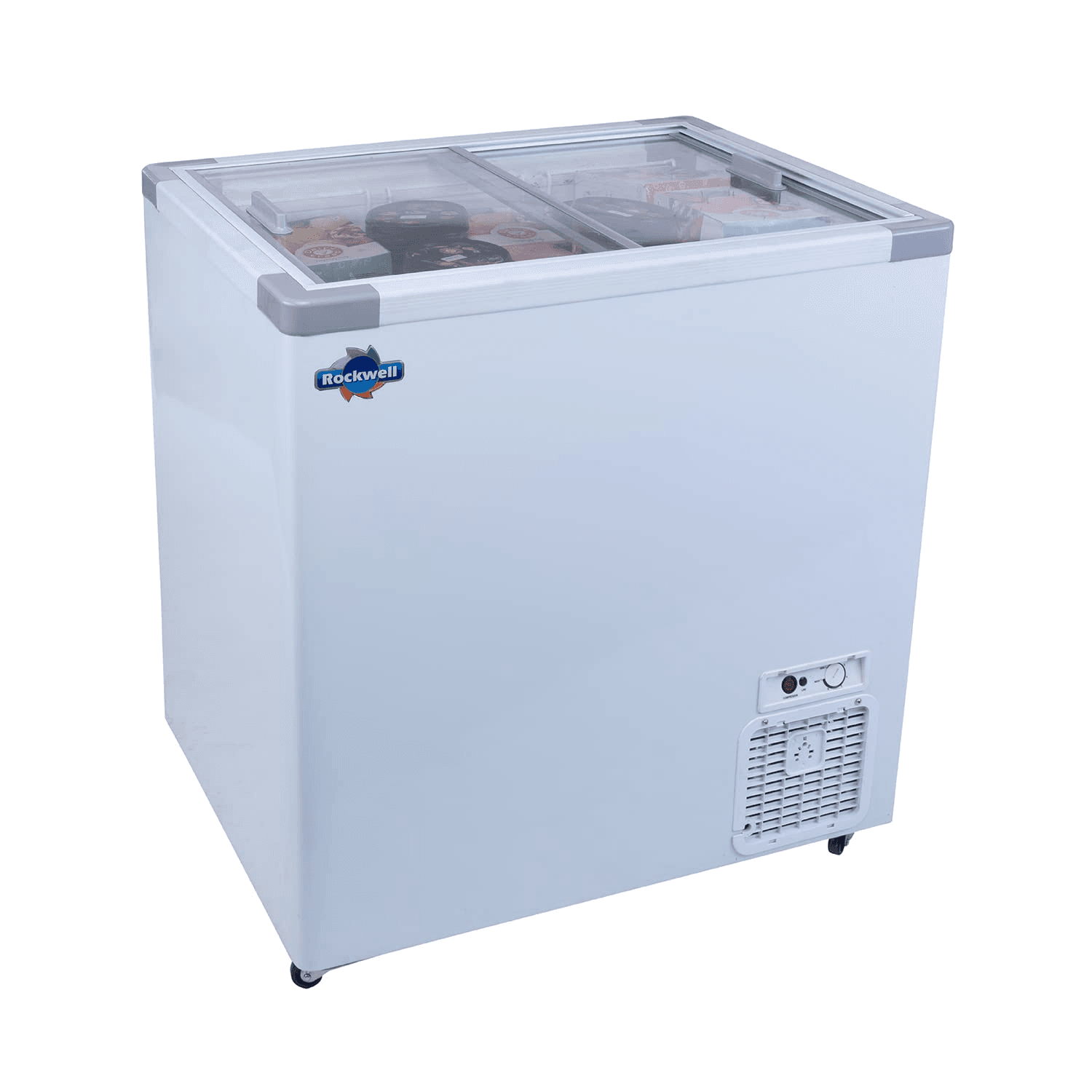 Rockwell Sfr 250 Gt - Glass Top Freezer 236 Litres | SFR 250 GT | Sliding