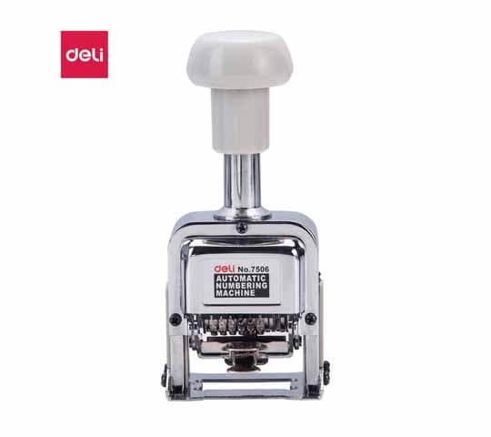 Deli E7507 7 Digit Numbering Machine | Heavy Duty Office & Billing Stamp
