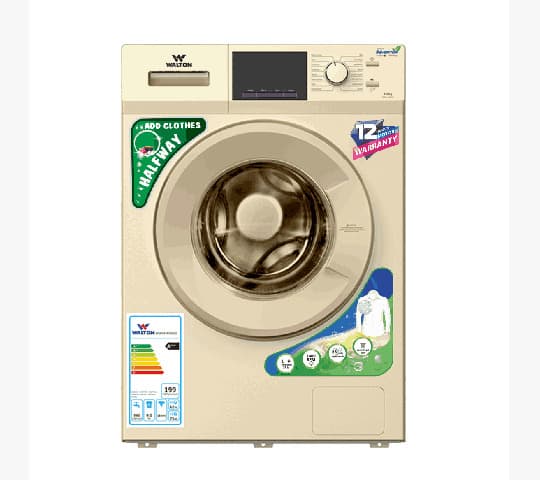 Walton WWM-AFT80W Front Load Washing Machine 8kg – Inverter Technology, Efficient & Powerful Wash