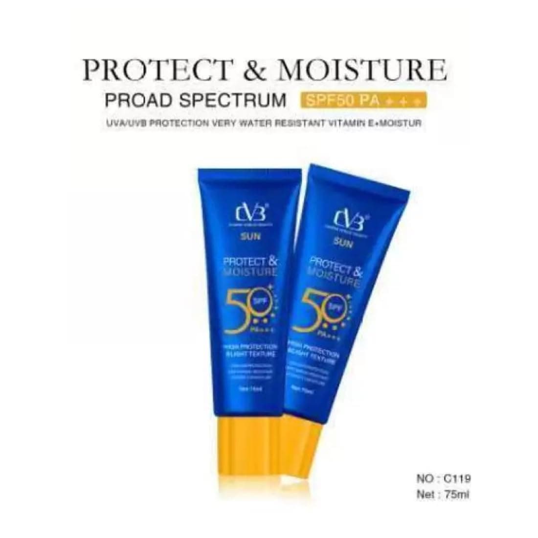 CVB CVB C119 Sun Protect & Moisture SPF 50+++ | High Protection Light Texture Sunscreen daily essentials & lifestyle — thumbnail 2 of 7