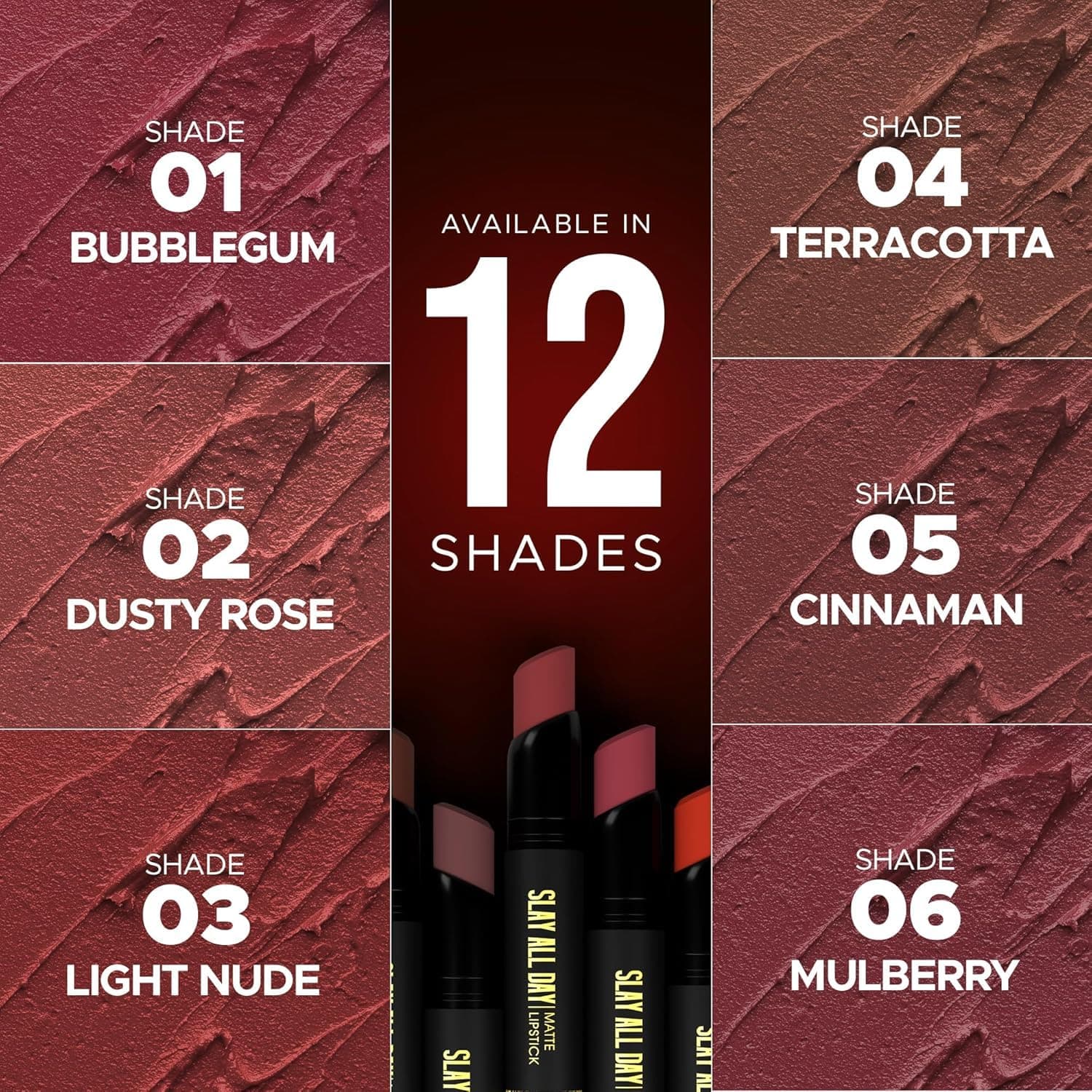 HILARY RHODA Hilary Rhoda PREMIUM Slay All Day Matte Lipstick | Long-Lasting Waterproof Lip Color daily essentials &… — thumbnail 3 of 8