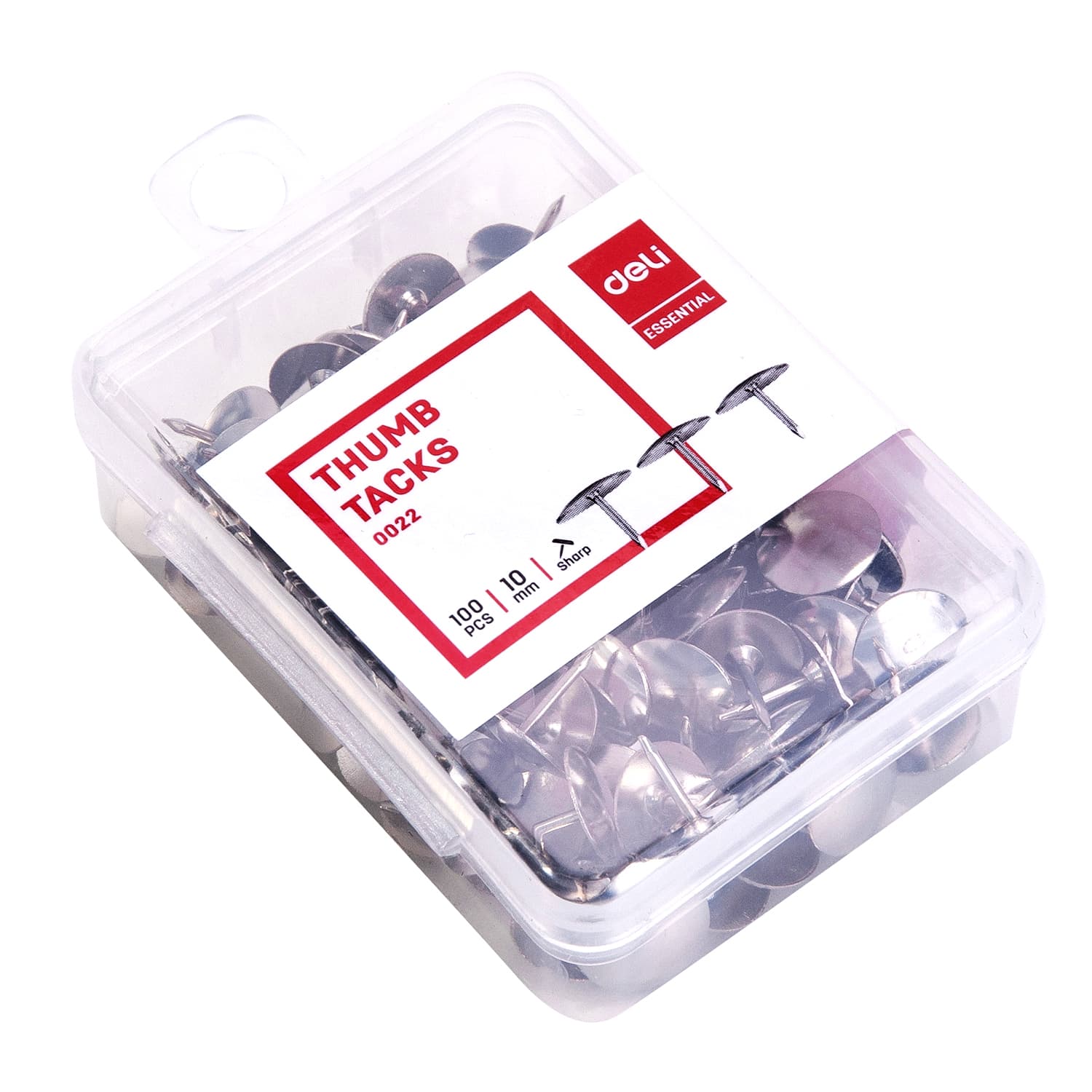 Deli Deli E0022 Thumb Tack – Durable Steel Push Pins for Notice Boards, Cork Boards & Office Use stationary, toys & sports — thumbnail 4 of 4