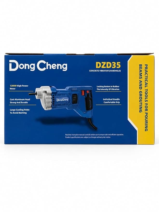 Dongcheng DZD35 Hand Concrete Vibrator 1200W Heavy-Duty Concrete Compactor hardware & machinery — thumbnail 5 of 8