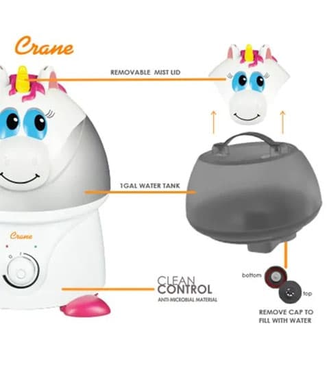 Crane Crane Misty the Unicorn Humidifier EE-8249 electronics — thumbnail 2 of 2