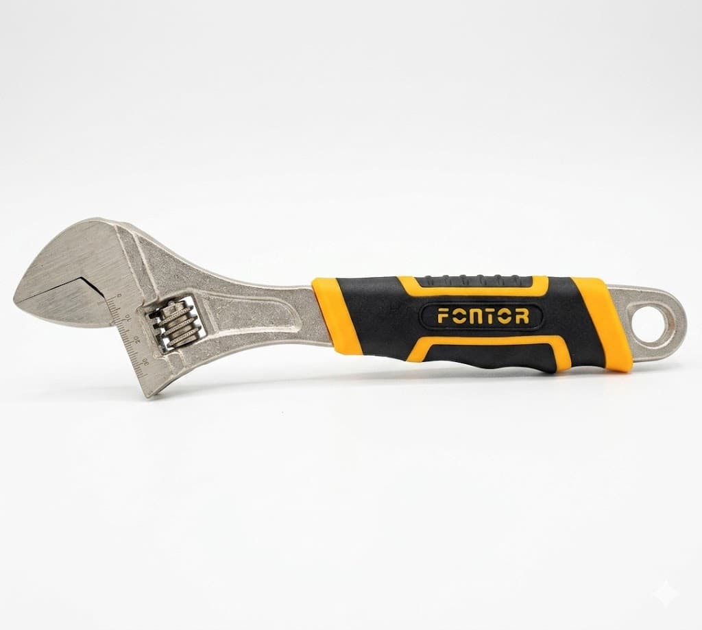 Fontor Wrench Salai 10 Inch 180708 – Heavy Duty Adjustable Spanner for Plumbing & Mechanical Use