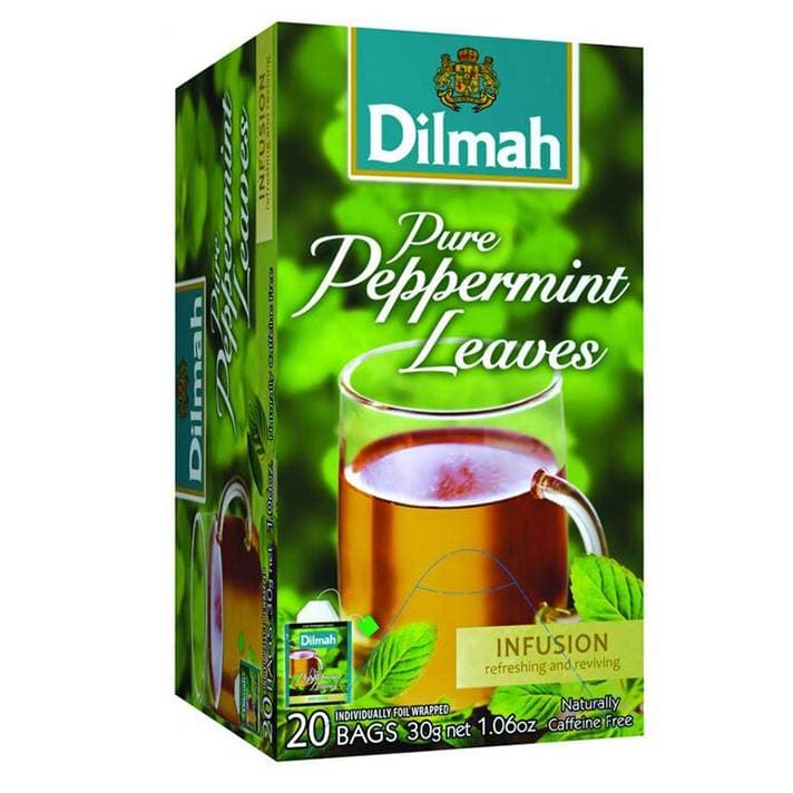 Dilmah Pure Leaf Peppermint Herbal Tea | Premium Caffeine-Free Herbal Infusion