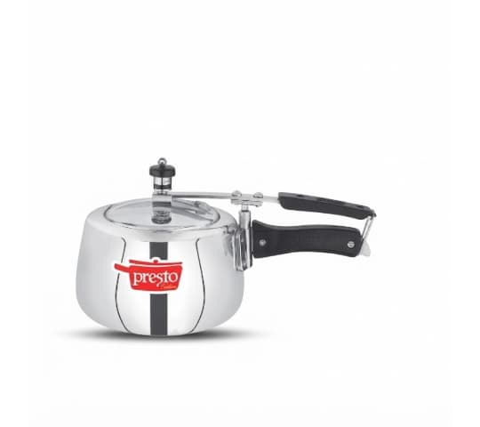 Presto Aluminium Contura Inner Lid Pressure Cooker 3 Litre | ISI Certified Cooker for Home Kitchen