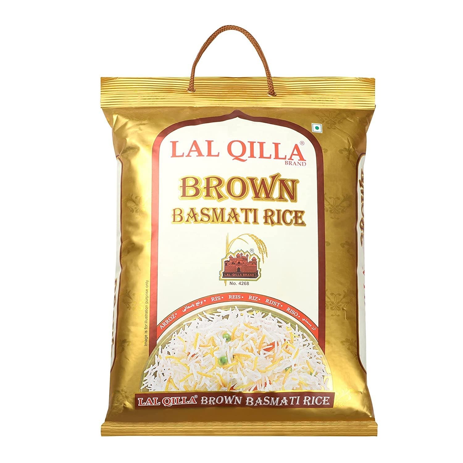 Lal Qilla Lal Qilla Brown Basmati Rice 1kg | Premium Whole Grain Aromatic Rice daily essentials & lifestyle — image 1 of 3