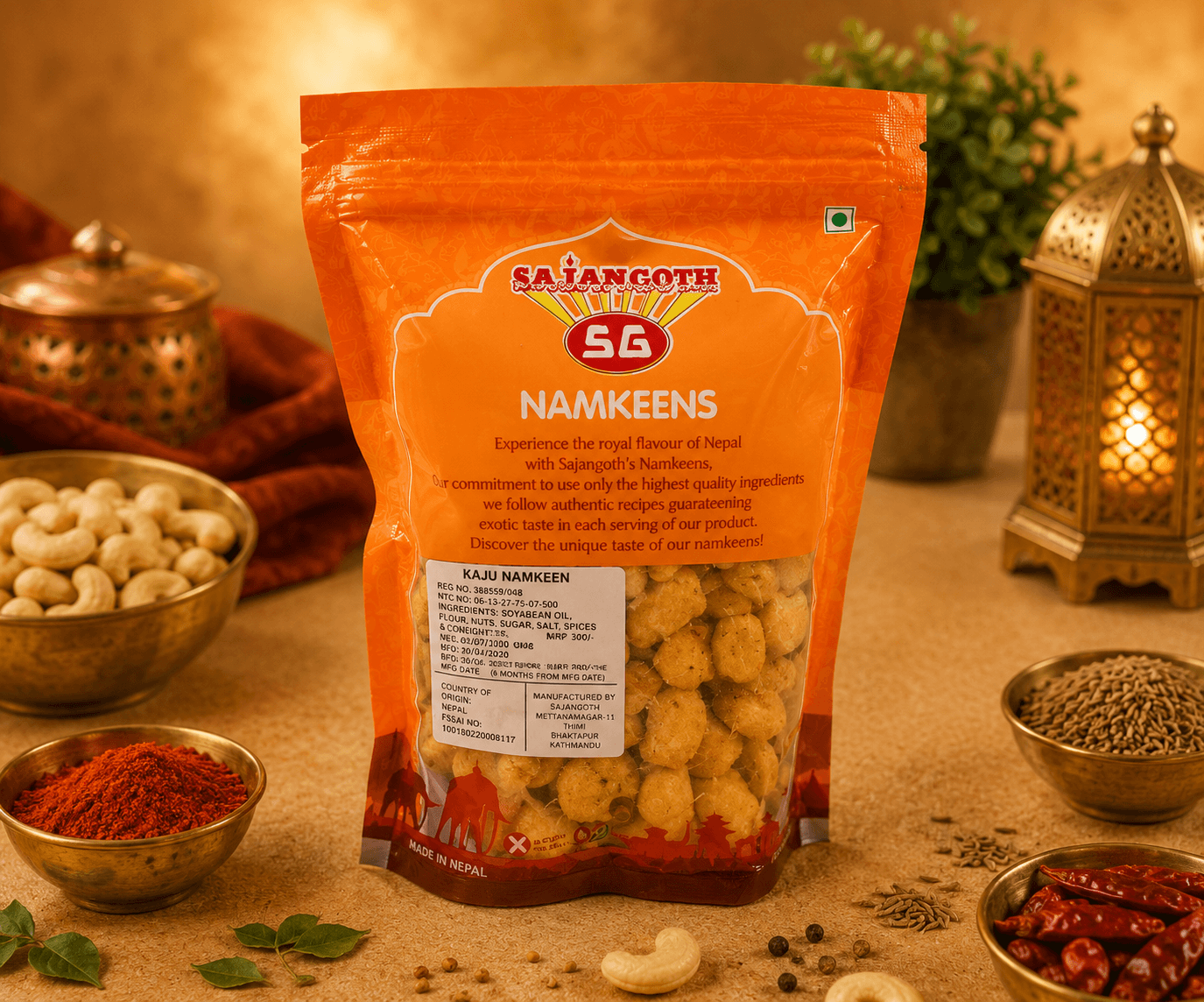 Sajan Goth Sajan Goth Kaju Namkeen 400g daily essentials & lifestyle — thumbnail 2 of 2