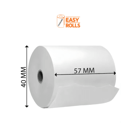 Thermal paper roll 57mm, POS roll, thermal printer paper, mini printer roll. Compatible with pas machines and mini printer.…